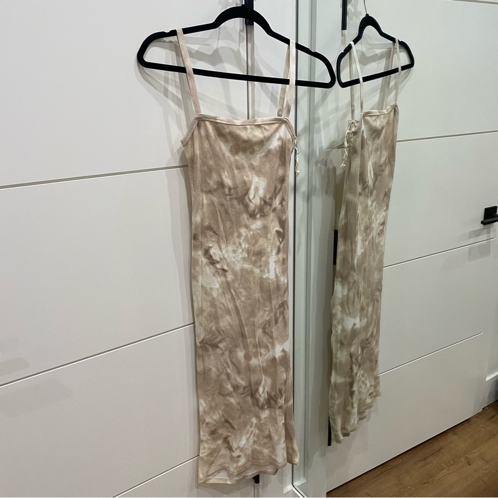 Zara cotton ribbed tie dye tank dress - Picture 2 of 7